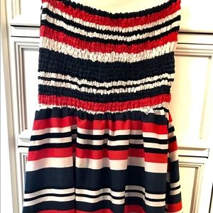 Strapless Red, White, & Blue Dress